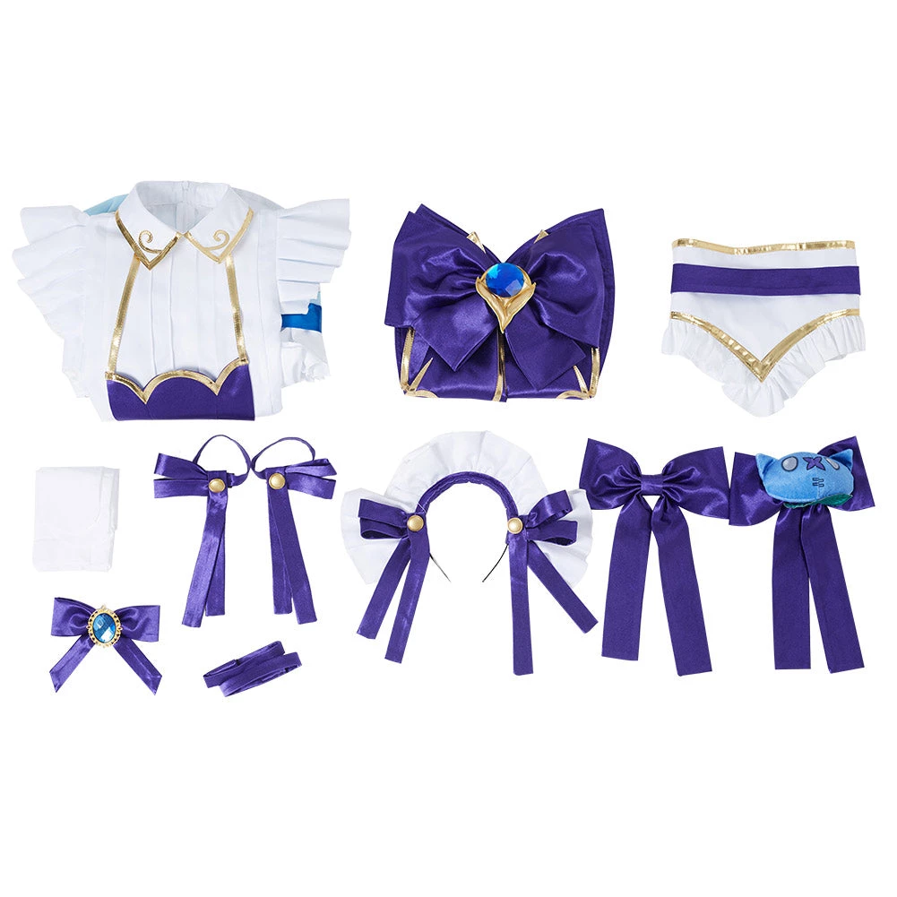 NewCosplay LoL League Of Legends Gwen Cafe Maid Dress Halloween Carnival Cosplay Costume New Arrivals 14 NewCosplay LoL League Of Legends Gwen Cafe Maid Dress Halloween Carnival Cosplay Costume New Arrivals