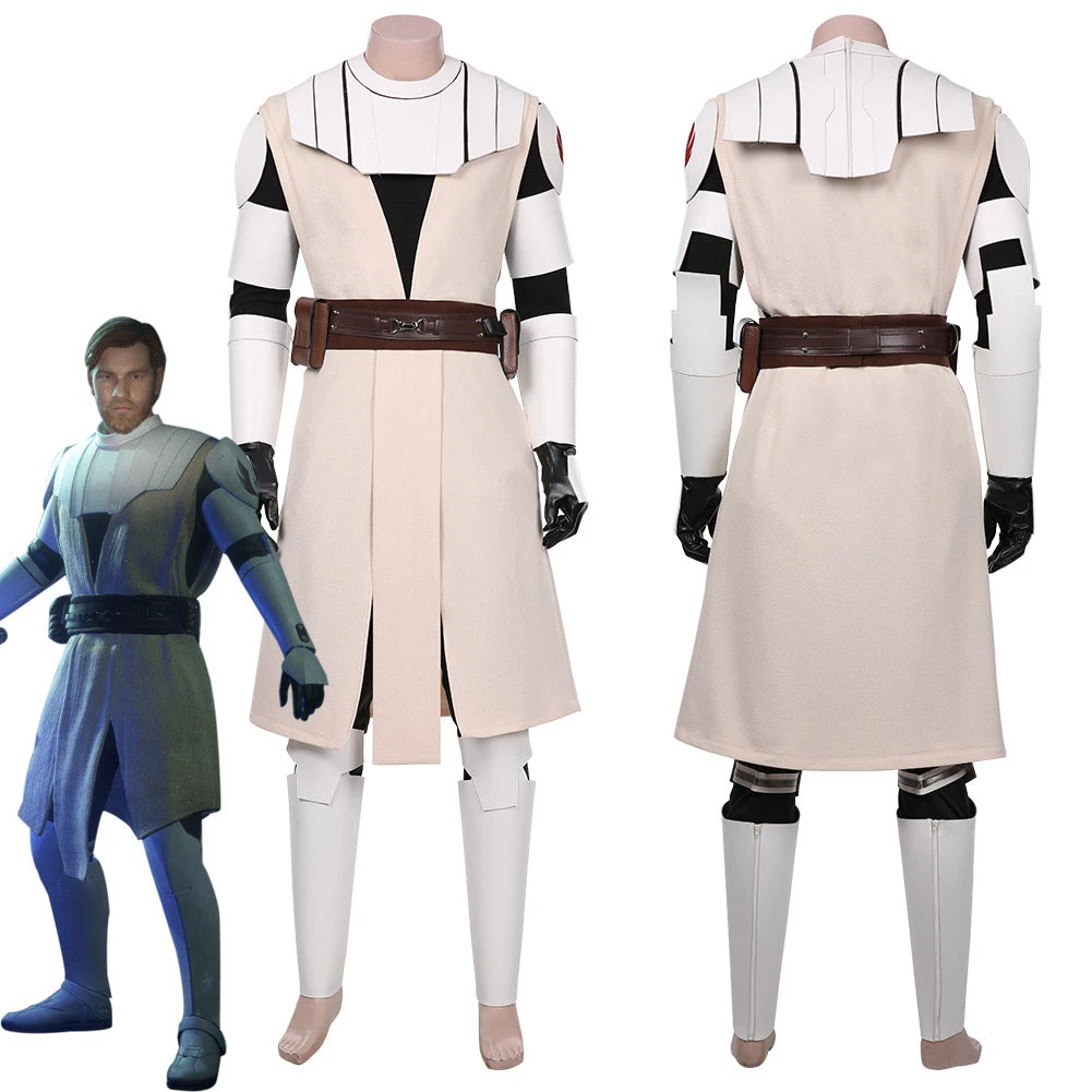 NewCosplay New Arrivals Star Wars: The Clone Wars -Obi Wan Kenobi Halloween Carnival Suit Cosplay Costume 3 NewCosplay New Arrivals Star Wars: The Clone Wars -Obi Wan Kenobi Halloween Carnival Suit Cosplay Costume