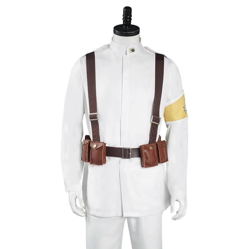 NewCosplay Attack On Titan S4 Shingeki No Kyojin Marley Eldian Army White Uniform Outfits Halloween Carnival Suit Cosplay Costume 8 NewCosplay Attack On Titan S4 Shingeki No Kyojin Marley Eldian Army White Uniform Outfits Halloween Carnival Suit Cosplay Costume