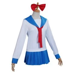 NewCosplay New Arrivals Poputepipikku Pop Team Epic Popuko Pipimi Blue Uniform Skirt Outfits Halloween Carnival Suit Cosplay Costume