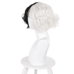 NewCosplay Cruella Movie Cruella De Vil Heat Resistant Synthetic Hair Carnival Halloween Party Props Cosplay Wig New Arrivals