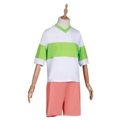 NewCosplay Spirited Away-Ogino Chihiro T-shirt Shorts Outfits Halloween Carnival Suit Cosplay Costume