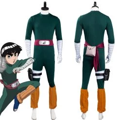 NewCosplay NARUTO Rock Lee Jumpsuit Outfits Halloween Carnival Suit Cosplay Costume
