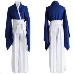 NewCosplay New Arrivals Anime Rurouni Kenshin Himura KENSHIN Blue Kendo Kimono Cosplay Costume