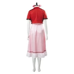 NewCosplay New Arrivals Final Fantasy VII 7 Aeris Aerith Gainsborough Pink Dress Outfit Cosplay Costume