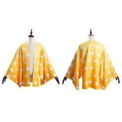NewCosplay Demon Slayer: Kimetsu No Yaiba Agatsuma Zenitsu Kimono Coat Cosplay Costume 23 NewCosplay Demon Slayer: Kimetsu No Yaiba Agatsuma Zenitsu Kimono Coat Cosplay Costume