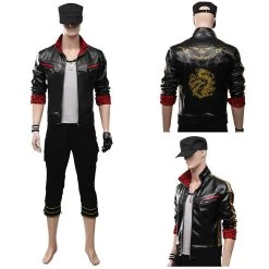 NewCosplay Final Fantasy VII Remake Leslie Kyle Adult Men Outfit Halloween Carnival Costume Cosplay Costume