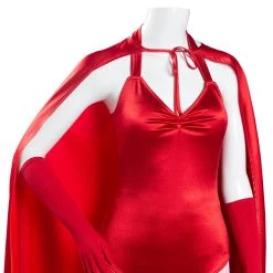 NewCosplay WandaVision Scarlet Witch Wanda Maximoff Women Jumpsuit Outfits Halloween Carnival Suit Cosplay Costume