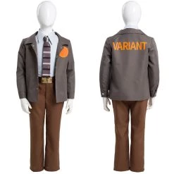NewCosplay Loki Time Variance Authority TVA Kids Children Outfit Halloween Carnival Cosplay Costume New Arrivals