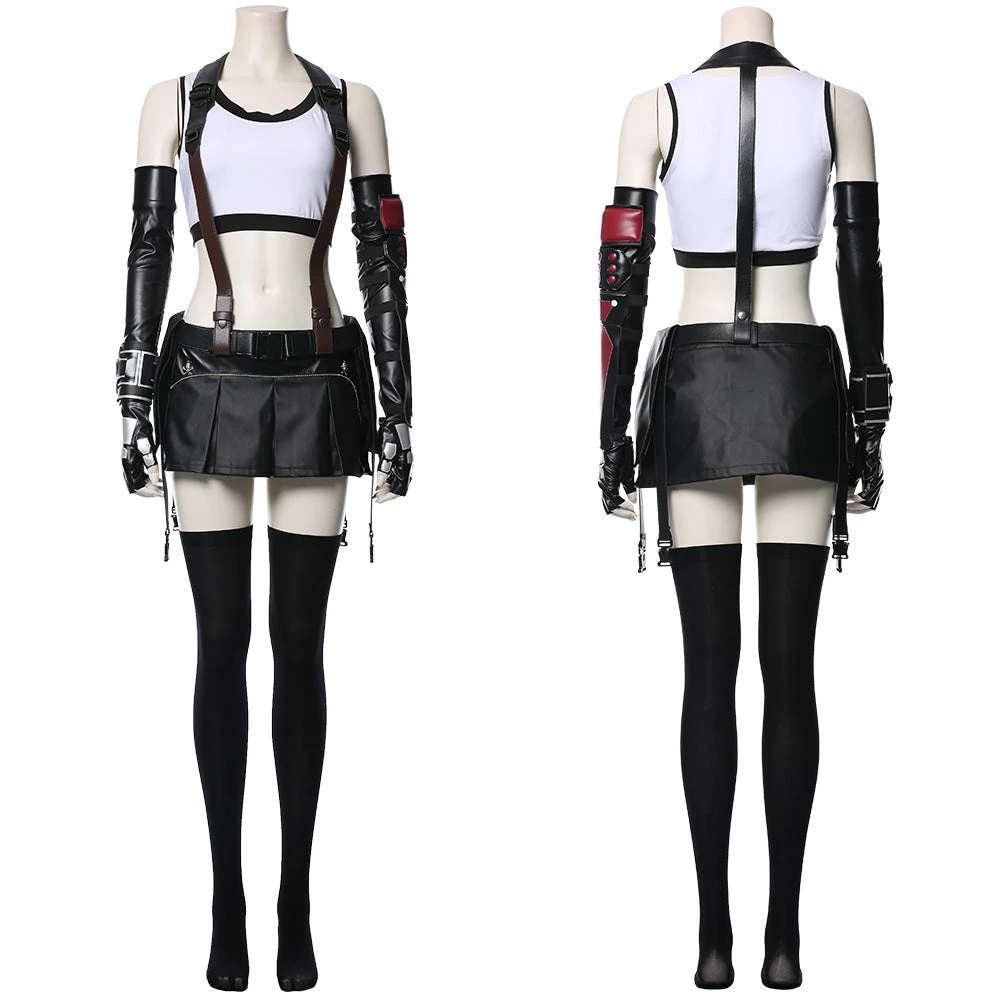 NewCosplay New Arrivals Final Fantasy VII FF7 Remake Tifa Lockhart Cosplay Costume Full Set Game Costume Outfits 14 NewCosplay New Arrivals Final Fantasy VII FF7 Remake Tifa Lockhart Cosplay Costume Full Set Game Costume Outfits