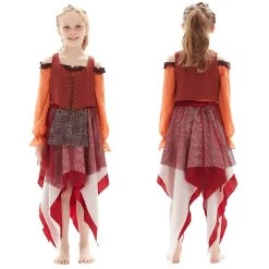 NewCosplay Hocus Pocus Mary Sanderson Girls Kids Children Cosplay Costume