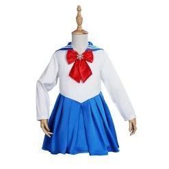 NewCosplay Sailor Moon Kids Girls Blue Dress Outfits Halloween Carnival Suit Cosplay Costume