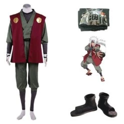 NewCosplay New Arrivals Naruto Jiraiya Whole Set Cosplay Costume