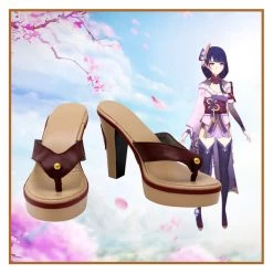 NewCosplay New Arrivals Genshin Impact Baal Boots Halloween Costumes Accessory Custom Made Cosplay Shoes
