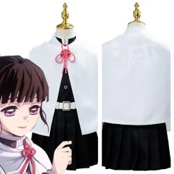 NewCosplay New Arrivals Kids Children Demon Slayer: Kimetsu No Yaiba Tsuyuri Kanawo Uniform Halloween Carnival Cosplay Costume