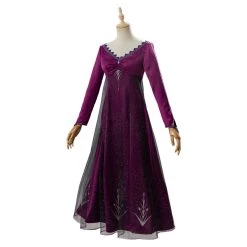 NewCosplay Frozen 2 Elsa Adult Outfit Purple Dress Cosplay Costume New Arrivals