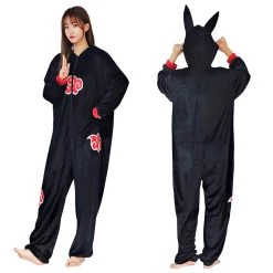 NewCosplay Naruto Akatsuki Cloud Pajama Adult Unisex Sleepwear Cosplay Costume New Arrivals
