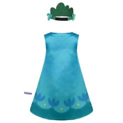 NewCosplay Trolls 2：World Tour Poppy Kids Children Dress Halloween Carnival Costume Cosplay Costume