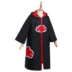 NewCosplay Naruto Akatsuki Kids Children Hooded Zip Up Coat Halloween Carnival Suit Cosplay Costume