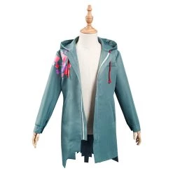 NewCosplay New Arrivals Danganronpa Nagito Komaeda Kids Children Army Green Jacket Coat Cosplay Costume
