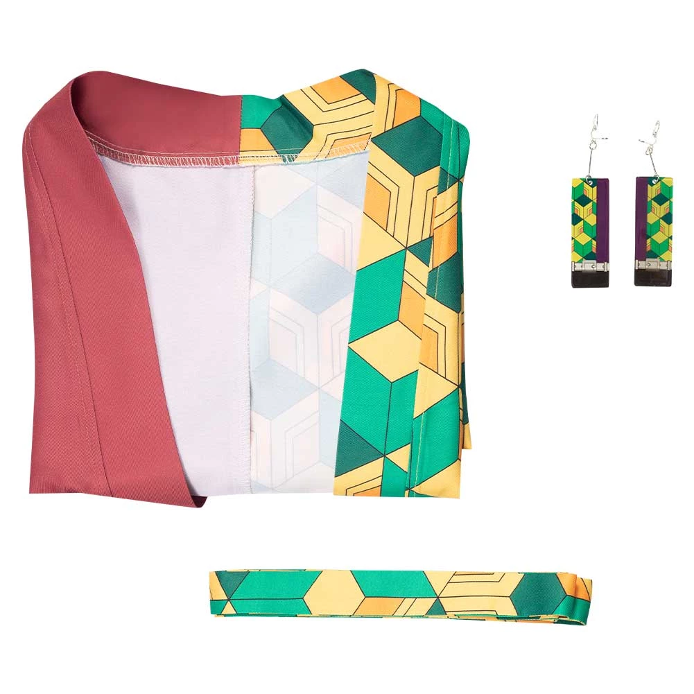 NewCosplay Demon Slayer Tomioka Giyuu Coat With Earrings Belt Cosplay Costume 14 NewCosplay Demon Slayer Tomioka Giyuu Coat With Earrings Belt Cosplay Costume