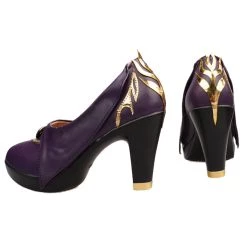 NewCosplay Game Genshin Impact Keqing Boots Halloween Costumes Accessory Cosplay Shoes