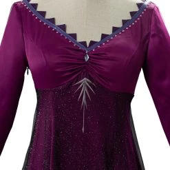 NewCosplay Frozen 2 Elsa Adult Outfit Purple Dress Cosplay Costume New Arrivals