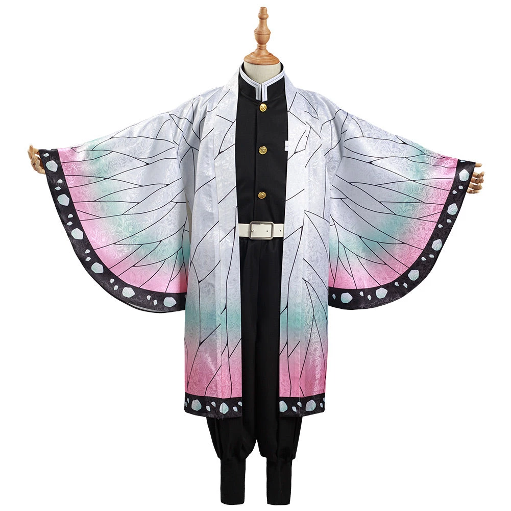NewCosplay New Arrivals Demon Slayer: Kimetsu No Yaiba Kochou Shinobu Kids Cloak Coat Halloween Carnival Suit Cosplay Costume 4 NewCosplay New Arrivals Demon Slayer: Kimetsu No Yaiba Kochou Shinobu Kids Cloak Coat Halloween Carnival Suit Cosplay Costume
