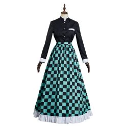 NewCosplay New Arrivals Demon Slayer: Kimetsu No Yaiba Kamado Tanjirou Maid Dress Original Design Cosplay Costume