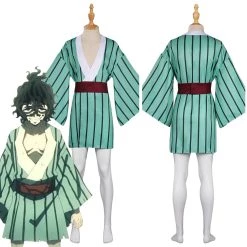 NewCosplay Demon Slayer: Kimetsu No Yaiba Giyuutarou Cosplay Costume Halloween Carnival Suit