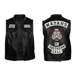 NewCosplay Mayans M.C. Season 3 Angel Reyes Vest Halloween Carnival Suit Cosplay Costume New Arrivals