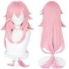 NewCosplay Genshin Impact - Yae Miko Heat Resistant Synthetic Hair Carnival Halloween Party Props Cosplay Wig