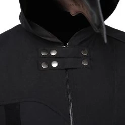 NewCosplay Plague Doctor Men Steampunk Gothic Hooded Jacket Coats Halloween Carnival Suit Cosplay Costume