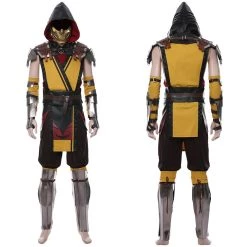 NewCosplay New Arrivals Mortal Kombat 11 Scorpion Outfit Halloween Carnival Suit Cosplay Costume