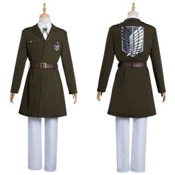 NewCosplay New Arrivals Attack On Titan The Final Season Survey Corps Uniform Cosplay Costume Outfits Halloween Carnival Suit