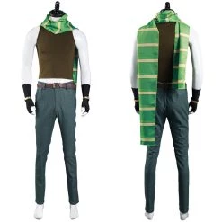 NewCosplay JoJo‘s Bizarre Adventure Part 2: Battle Tendency Joseph Joestar Cosplay Costume Pants Vest Outfits Halloween Carnival Suit