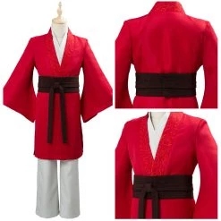 NewCosplay New Arrivals Movie Mulan 2020 Princess Hua Mulan Red Fancy Dress Chinese Han Fu Kids/Children Halloween Carnival Outfit Cosplay Costume 21 NewCosplay New Arrivals Movie Mulan 2020 Princess Hua Mulan Red Fancy Dress Chinese Han Fu Kids/Children Halloween Carnival Outfit Cosplay Costume