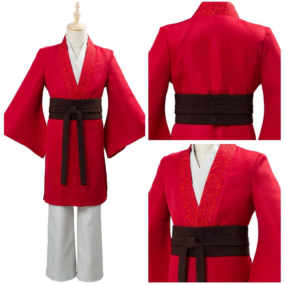 NewCosplay New Arrivals Movie Mulan 2020 Princess Hua Mulan Red Fancy Dress Chinese Han Fu Kids/Children Halloween Carnival Outfit Cosplay Costume 12 NewCosplay New Arrivals Movie Mulan 2020 Princess Hua Mulan Red Fancy Dress Chinese Han Fu Kids/Children Halloween Carnival Outfit Cosplay Costume