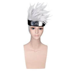 NewCosplay Naruto Hatake Kakashi Headband Heat Resistant Synthetic Hair Carnival Halloween Party Props Cosplay Wigs New Arrivals