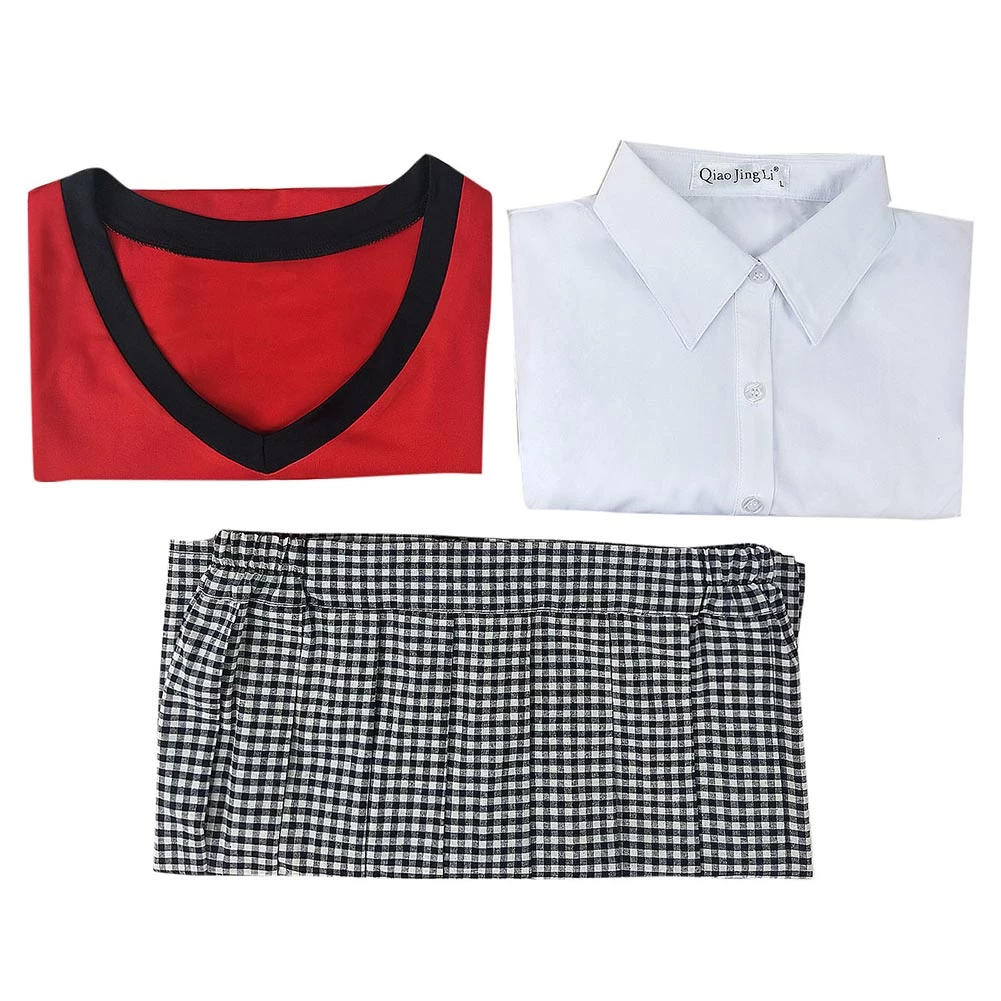 NewCosplay Kakegurui Midari Ikishima Women School Uniform Outfits Halloween Carnival Suit Cosplay Costume 8 NewCosplay Kakegurui Midari Ikishima Women School Uniform Outfits Halloween Carnival Suit Cosplay Costume