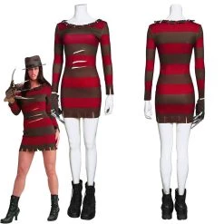 NewCosplay A Nightmare On Elm Street-Ghost Street Sexy Lady Freddie Kruger Dress Cosplay Costume New Arrivals