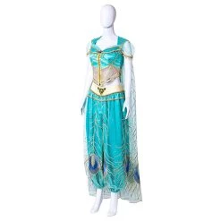 NewCosplay Aladdin 2019 Princess Jasmine Women Kids Children Dress Cosplay Costume