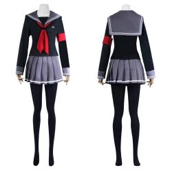 NewCosplay Super Danganronpa 2: Goodbye Desperate Academy-Peko Pekoyama School Uniform Dress Outfits Halloween Carnival Suit Cosplay Costume