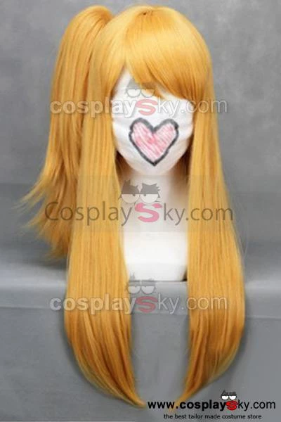 NewCosplay New Arrivals Fairy Tail Lucy Heartphilia Cosplay Wig Earthy Yellow 60cm 4 NewCosplay New Arrivals Fairy Tail Lucy Heartphilia Cosplay Wig Earthy Yellow 60cm