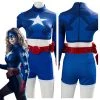 NewCosplay Stargirl Courtney Whitmore Halloween Top Shorts Outfit Cosplay Costume