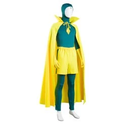 NewCosplay WandaVision Vision Jumpsuit Cloak Outfits Halloween Carnival Suit Cosplay Costume New Arrivals