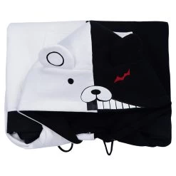 NewCosplay Danganronpa Dangan Ronpa Monokuma Hoodie Black And White Bear Zipper Jacket Coat Cosplay Costume