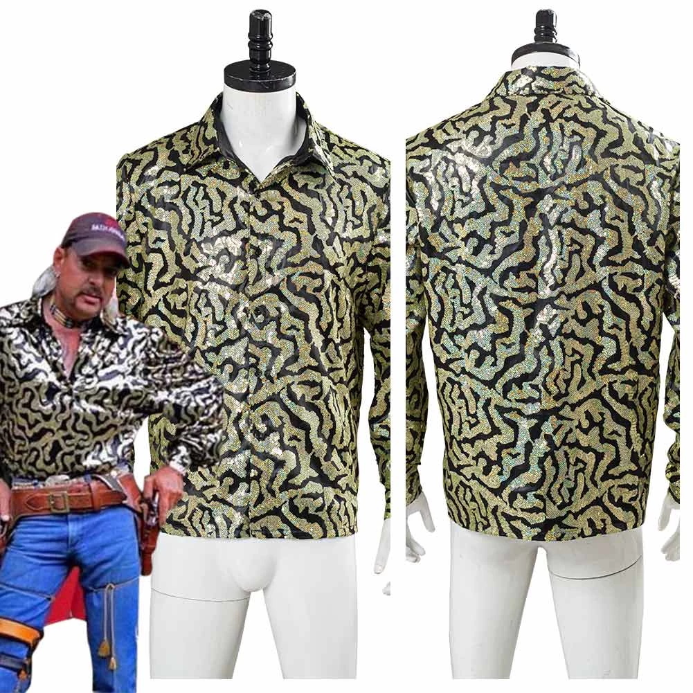 NewCosplay New Arrivals Tiger King Joe Exotic Adult Men Shirt Halloween Carnival Costume Cosplay Costume 3 NewCosplay New Arrivals Tiger King Joe Exotic Adult Men Shirt Halloween Carnival Costume Cosplay Costume