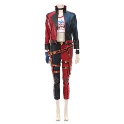 NewCosplay Suicide Squad: Kill The Justice League-Harleen Quinzel T-shirt Pants Outfits Halloween Carnival Suit Cosplay Costume