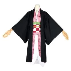 NewCosplay Demon Slayer Kamado Nezuko Adult Kimono Anime Cosplay Outfits Halloween Carnival Suit